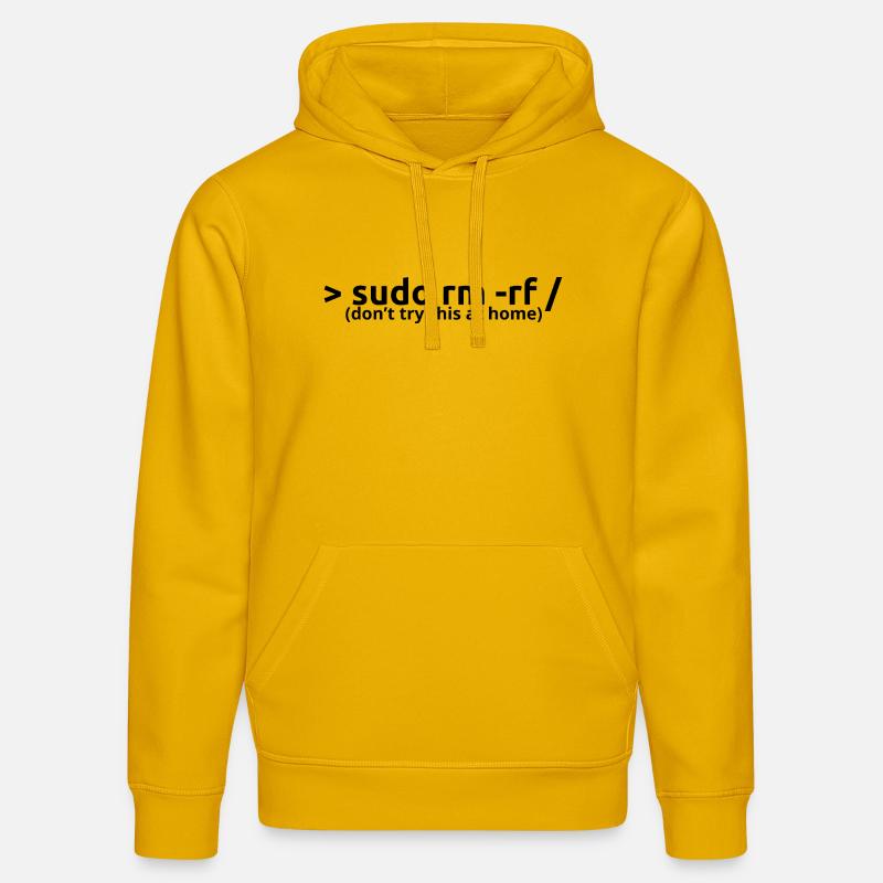 sudo rm rf - Stanley/Stella Unisex Bio-Hoodie DRUMMER  - Spektralgelb