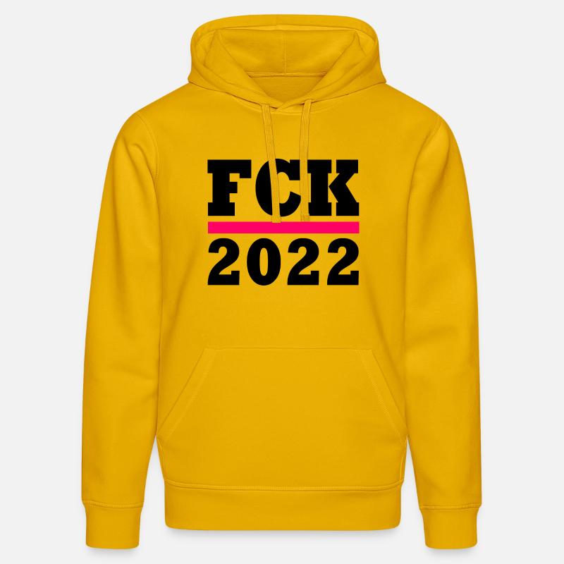 Fck 2022 - Sweat à capuche bio DRUMMER Stanley/Stella Unisexe - jaune spectre