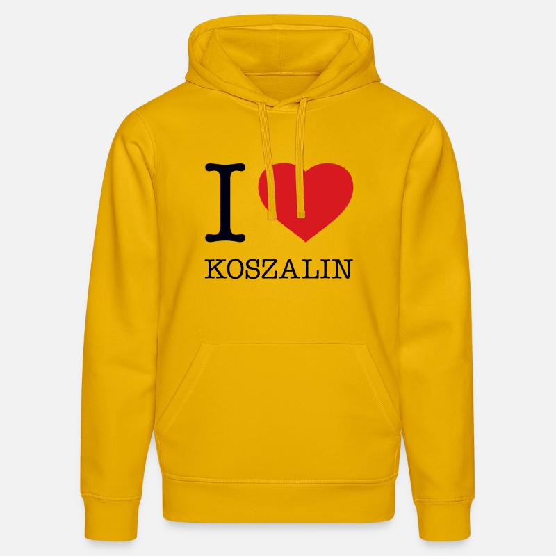 J’ADORE KOSZALIN - Sweat à capuche bio DRUMMER Stanley/Stella Unisexe - jaune spectre