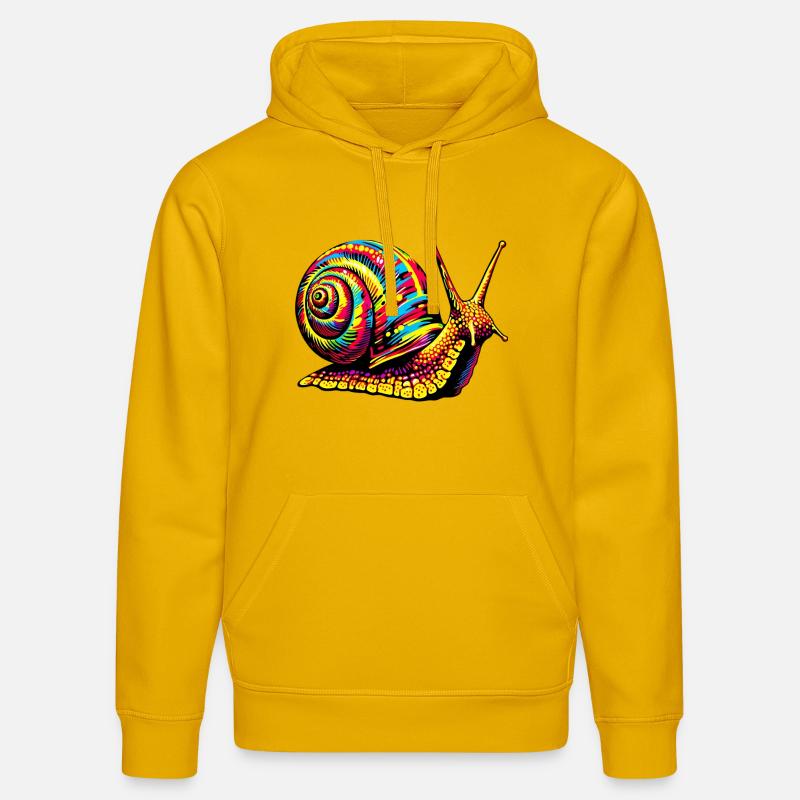 Escargot - Sweat à capuche bio DRUMMER Stanley/Stella Unisexe - jaune spectre