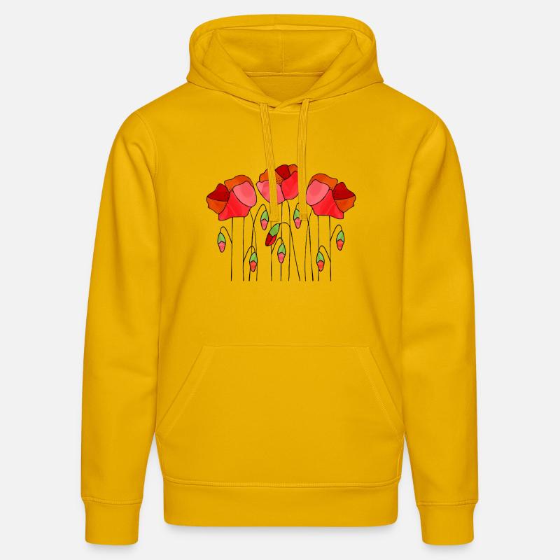 Fleur - Sweat à capuche bio DRUMMER Stanley/Stella Unisexe - jaune spectre