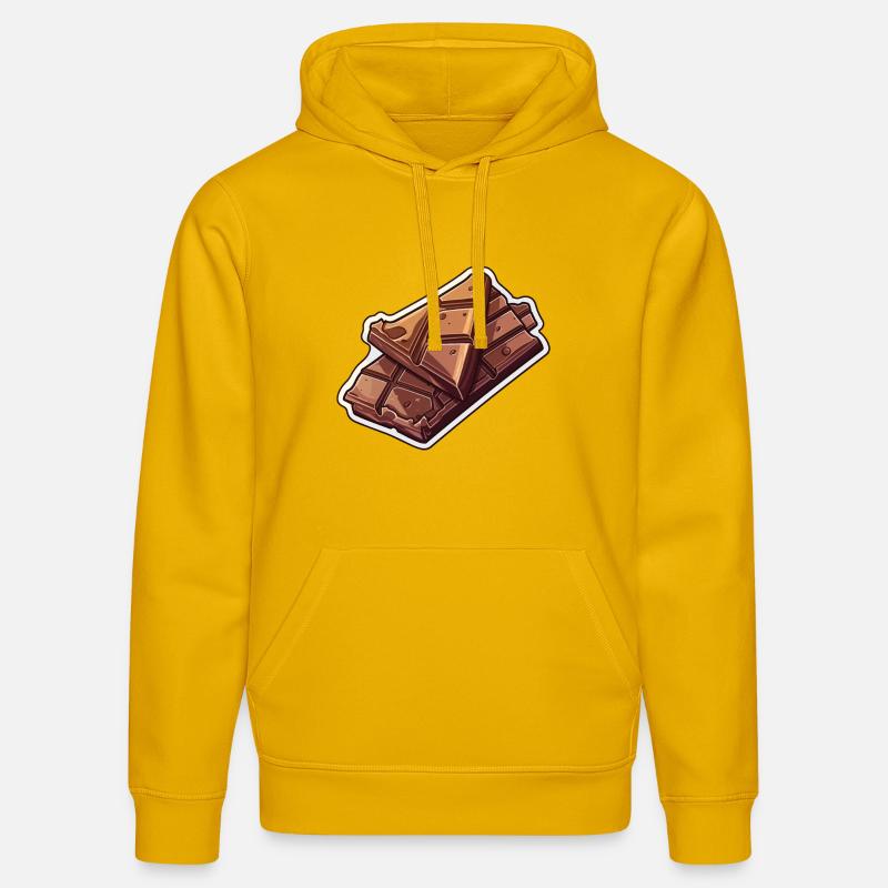 Barre de chocolat - Décadence délicate - Sweat à capuche bio DRUMMER Stanley/Stella Unisexe - jaune spectre