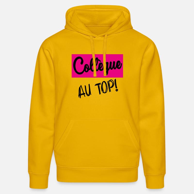 COLLEGUE - Sweat à capuche bio DRUMMER Stanley/Stella Unisexe - jaune spectre