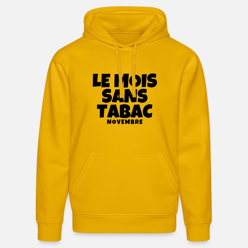 tabac, mois sans tabac, anti tabac - Sweat à capuche bio DRUMMER Stanley/Stella Unisexe - jaune spectre