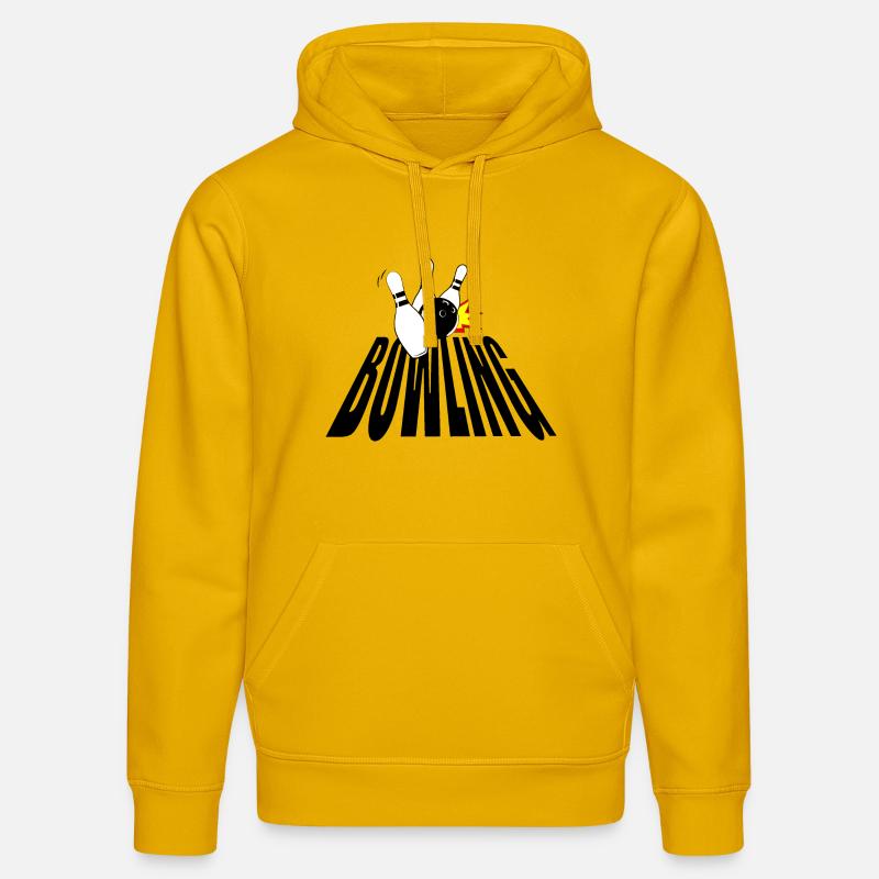 BOWLING - Sweat à capuche bio DRUMMER Stanley/Stella Unisexe - jaune spectre