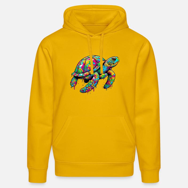 Tortue - Sweat à capuche bio DRUMMER Stanley/Stella Unisexe - jaune spectre