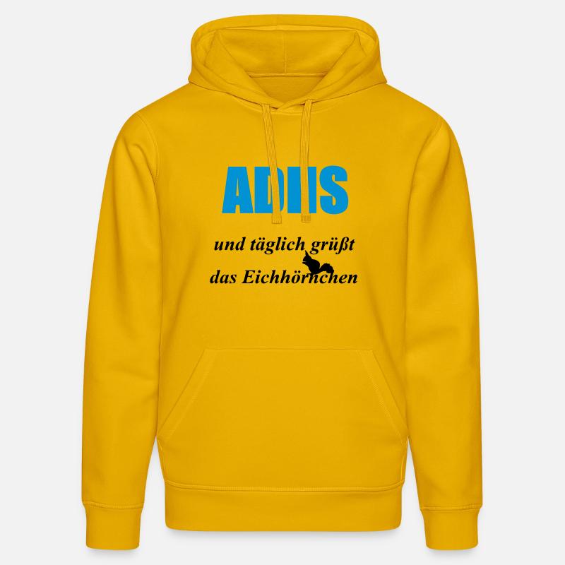 ADHS Eichhörnchen Geschenk - Stanley/Stella Unisex Bio-Hoodie DRUMMER  - Spektralgelb