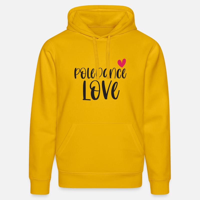 Pole Dance Dancer Poledancing Love Gift - Sweat à capuche bio DRUMMER Stanley/Stella Unisexe - jaune spectre