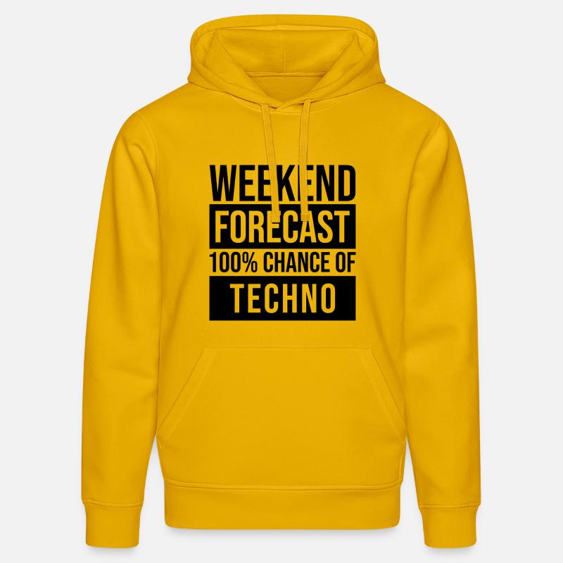 techno - Sweat à capuche bio DRUMMER Stanley/Stella Unisexe - jaune spectre