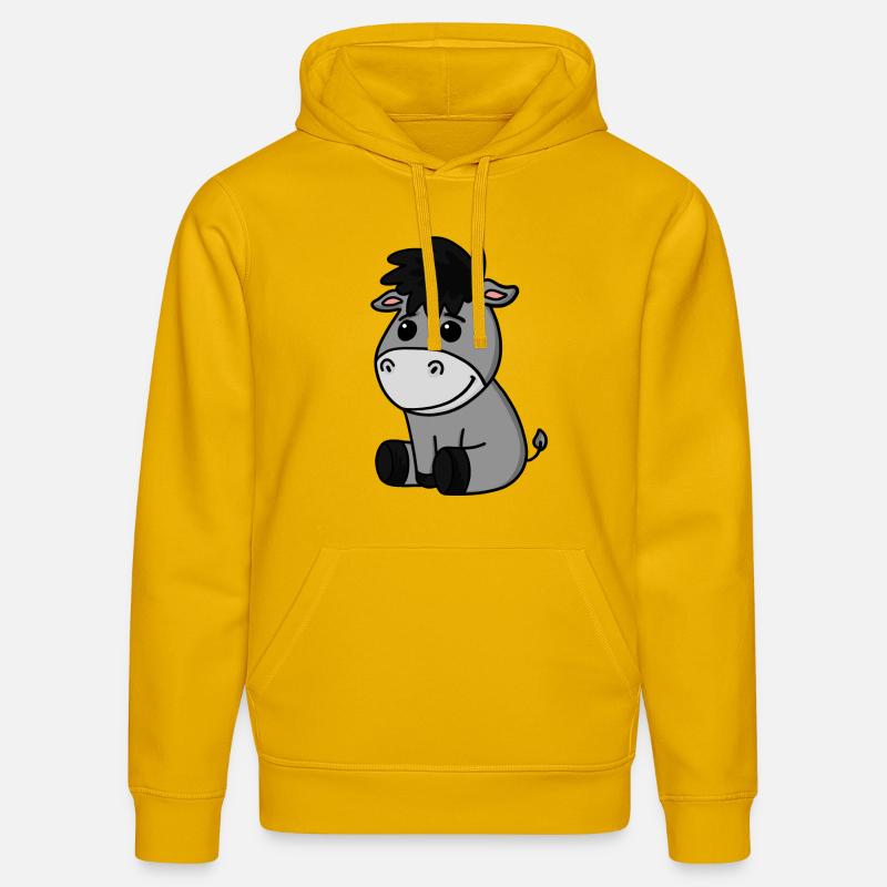 Bébé âne - Sweat à capuche bio DRUMMER Stanley/Stella Unisexe - jaune spectre