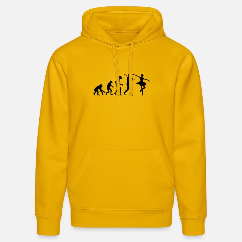 Evolution Ballet - Sweat à capuche bio DRUMMER Stanley/Stella Unisexe - jaune spectre