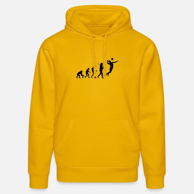 Evolution Volleyball - Sweat à capuche bio DRUMMER Stanley/Stella Unisexe - jaune spectre