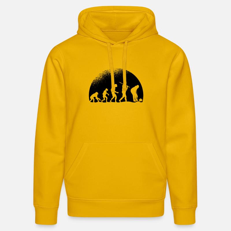 Evolution Curling - Sweat à capuche bio DRUMMER Stanley/Stella Unisexe - jaune spectre