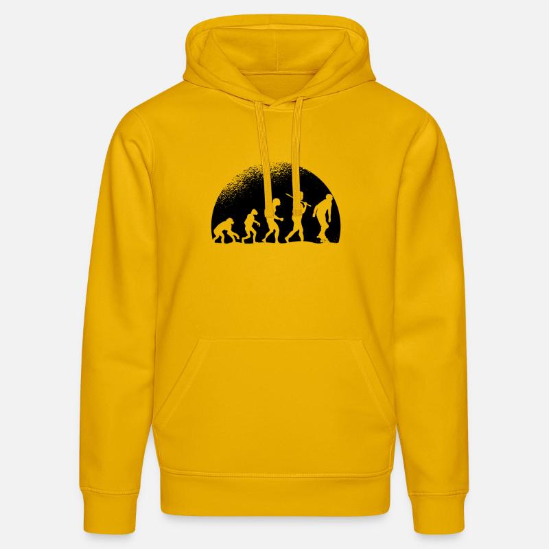 Evolution Rollers - Sweat à capuche bio DRUMMER Stanley/Stella Unisexe - jaune spectre