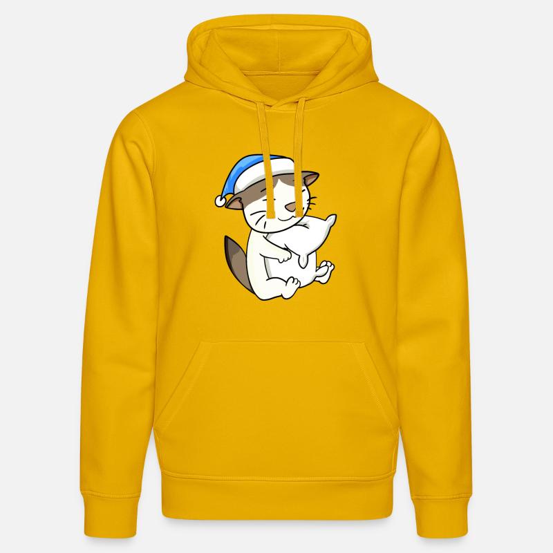 Chat race de chat RagaMuffin - Sweat à capuche bio DRUMMER Stanley/Stella Unisexe - jaune spectre