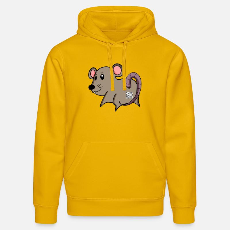 Mouse Ass - Mouse Butt - Sweat à capuche bio DRUMMER Stanley/Stella Unisexe - jaune spectre
