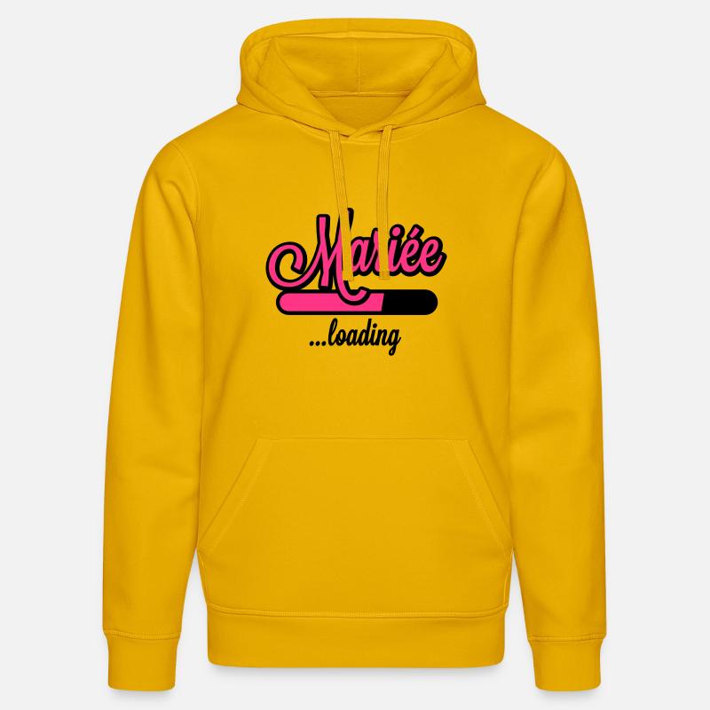 Mariée loading - Sweat à capuche bio DRUMMER Stanley/Stella Unisexe - jaune spectre