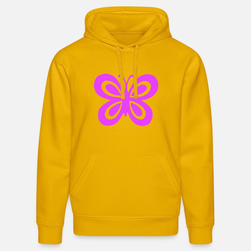 Papillon - Sweat à capuche bio DRUMMER Stanley/Stella Unisexe - jaune spectre