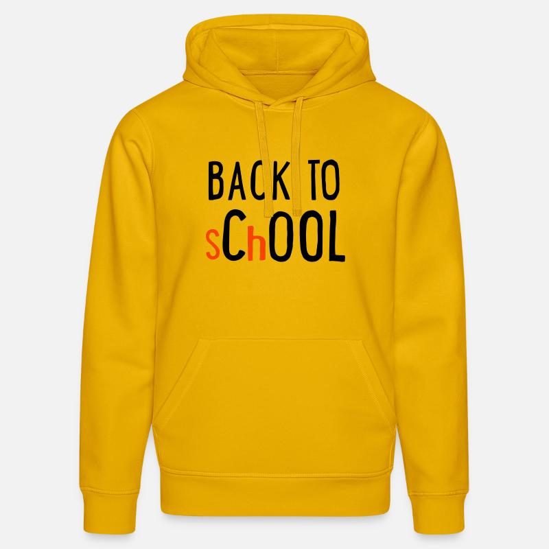 back to school - Sweat à capuche bio DRUMMER Stanley/Stella Unisexe - jaune spectre