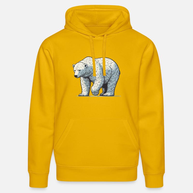 Eisbär - Stanley/Stella Unisex Bio-Hoodie DRUMMER - Spektralgelb