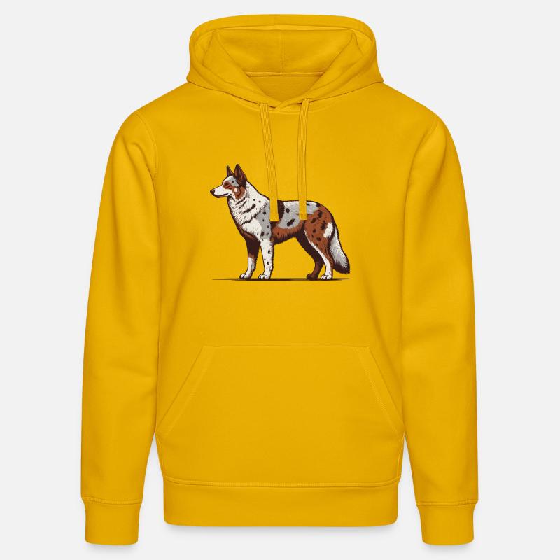 Koolie australien - Sweat à capuche bio DRUMMER Stanley/Stella Unisexe - jaune spectre
