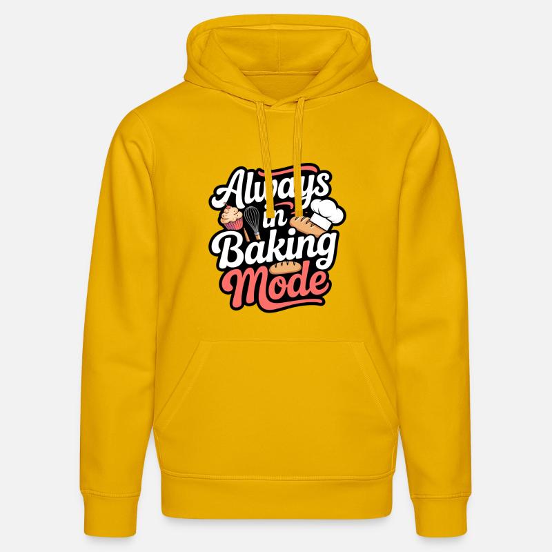 Mode de cuisson Always Bake - Sweat à capuche bio DRUMMER Stanley/Stella Unisexe - jaune spectre