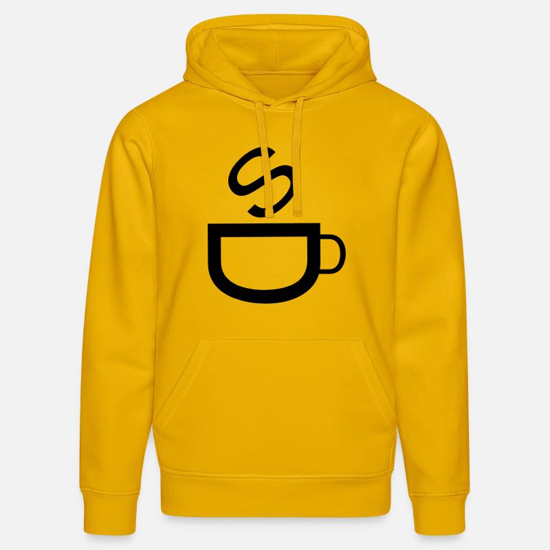 café - Sweat à capuche bio DRUMMER Stanley/Stella Unisexe - jaune spectre