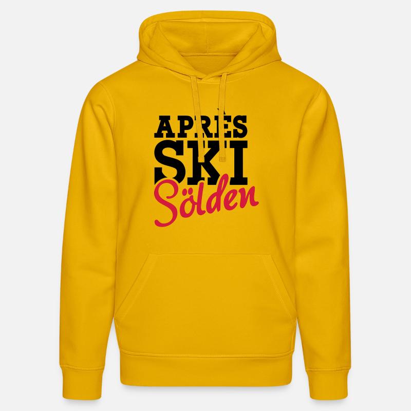 Apres Ski Sölden - Sweat à capuche bio DRUMMER Stanley/Stella Unisexe - jaune spectre