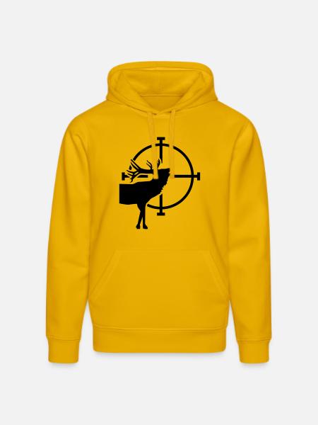 Cerf - Sweat à capuche bio DRUMMER Stanley/Stella Unisexe - jaune spectre
