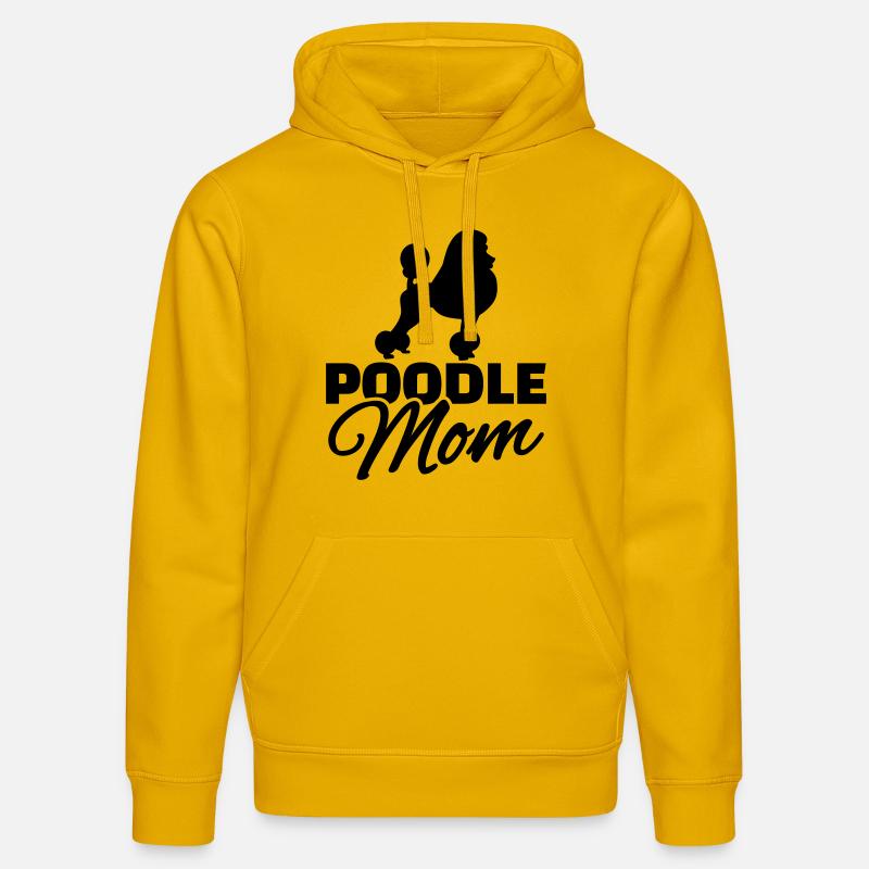 Poodle Mom - Sweat à capuche bio DRUMMER Stanley/Stella Unisexe - jaune spectre