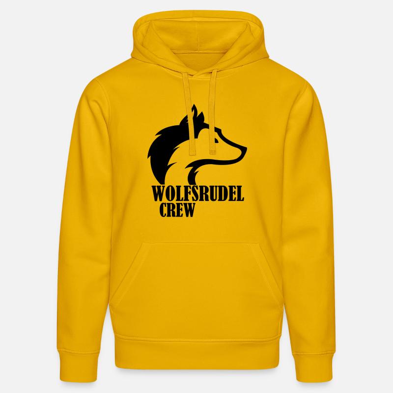 wolfsrudel_crew_01 - Stanley/Stella Unisex Bio-Hoodie DRUMMER  - Spektralgelb