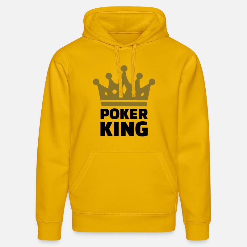 Poker king - Sweat à capuche bio DRUMMER Stanley/Stella Unisexe - jaune spectre