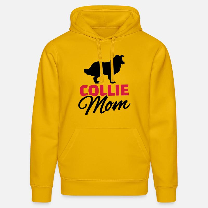 Collie Mom - Sweat à capuche bio DRUMMER Stanley/Stella Unisexe - jaune spectre