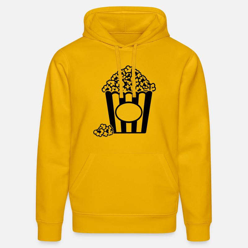 Pop-corn - Sweat à capuche bio DRUMMER Stanley/Stella Unisexe - jaune spectre