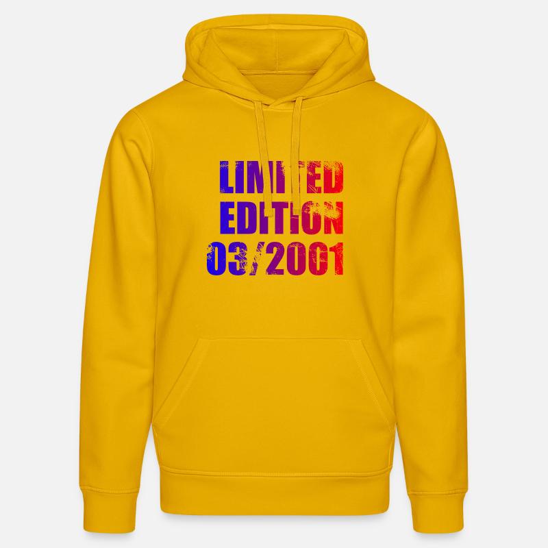 25e anniversaire édition limitée 03/2001 - Sweat à capuche bio DRUMMER Stanley/Stella Unisexe - jaune spectre