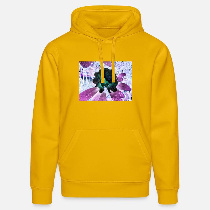 Disposition Hyperflora de Neonblumen - Sweat à capuche bio DRUMMER Stanley/Stella Unisexe - jaune spectre