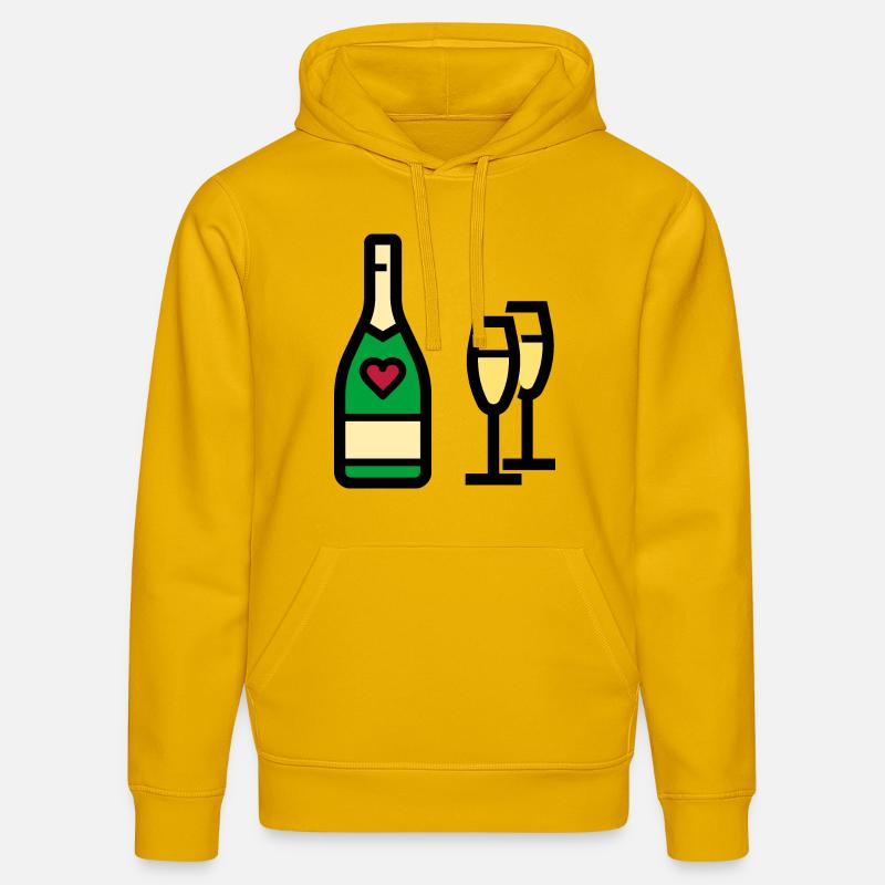 ou mousseux pour la Saint-Valentin - Sweat à capuche bio DRUMMER Stanley/Stella Unisexe - jaune spectre