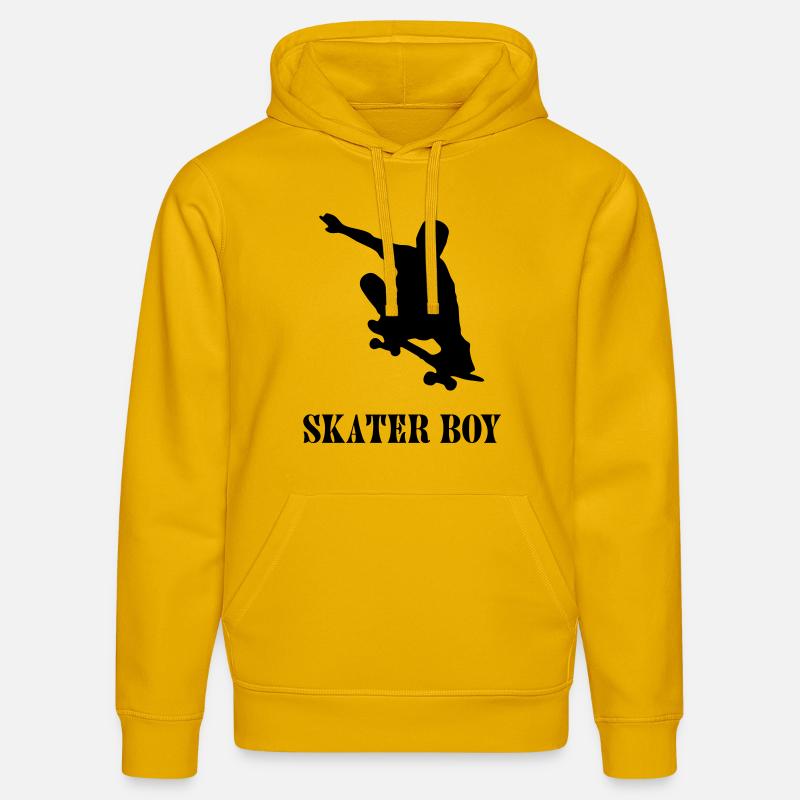skater boy - Sweat à capuche bio DRUMMER Stanley/Stella Unisexe - jaune spectre