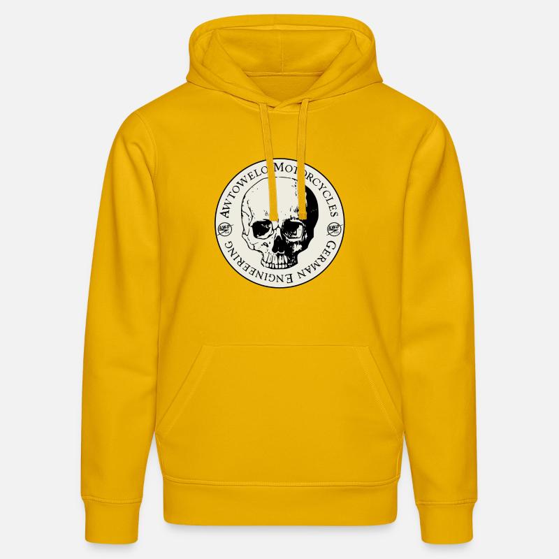 Awtowelo Motorcycles German Engineering - Sweat à capuche bio DRUMMER Stanley/Stella Unisexe - jaune spectre