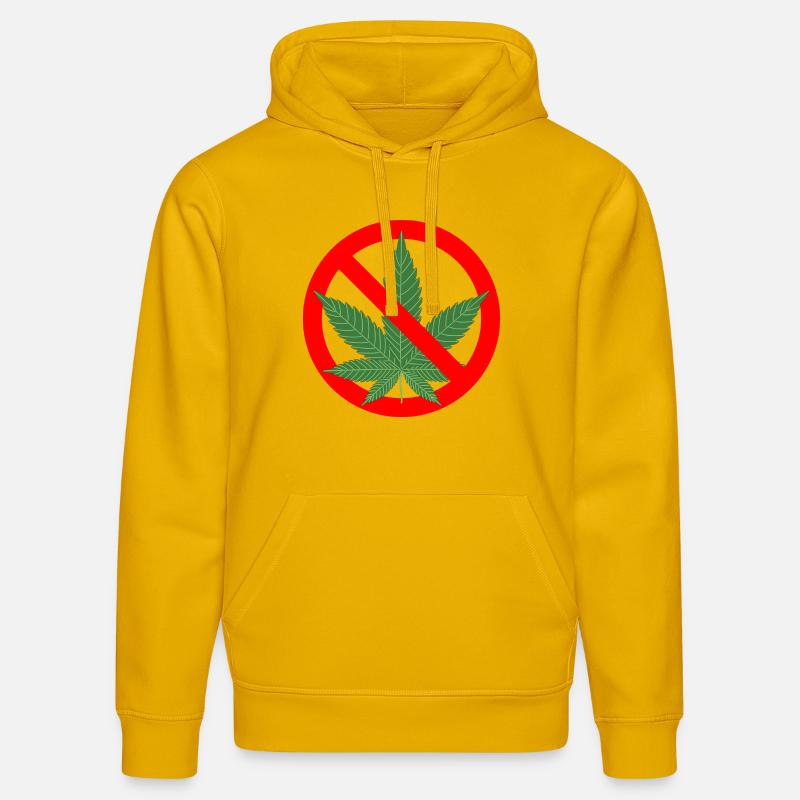 Aucune interdiction de cannabis - Sweat à capuche bio DRUMMER Stanley/Stella Unisexe - jaune spectre