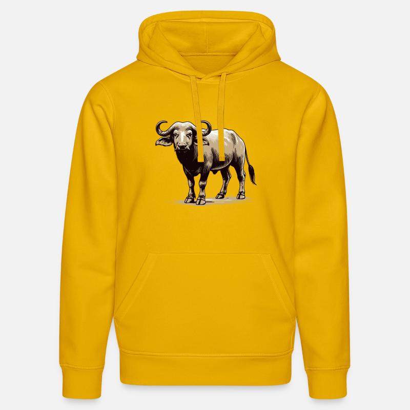 Buffle - Sweat à capuche bio DRUMMER Stanley/Stella Unisexe - jaune spectre