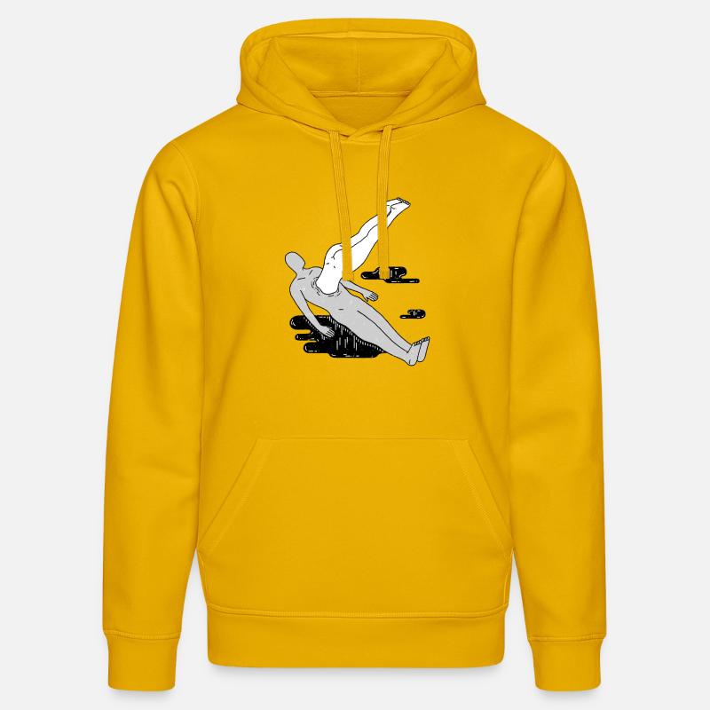 Headfirst - Sweat à capuche bio DRUMMER Stanley/Stella Unisexe - jaune spectre