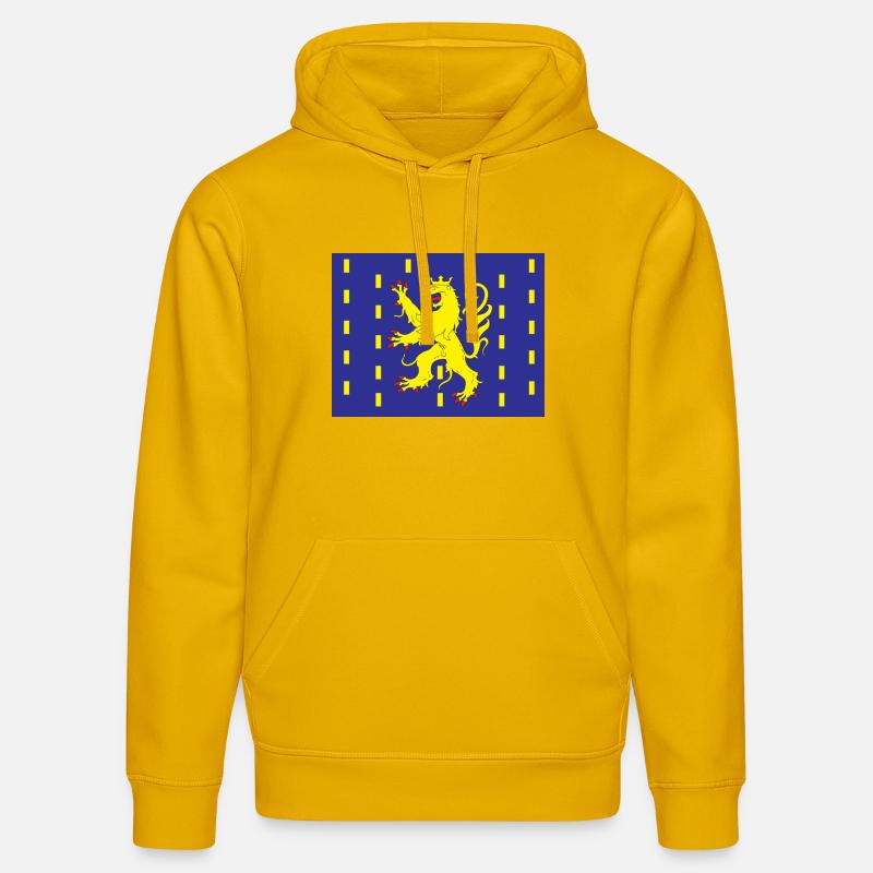 Franche Comté - Sweat à capuche bio DRUMMER Stanley/Stella Unisexe - jaune spectre