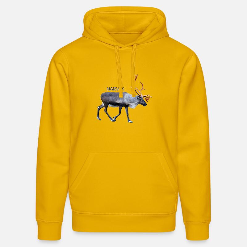 NARVIK - Sweat à capuche bio DRUMMER Stanley/Stella Unisexe - jaune spectre