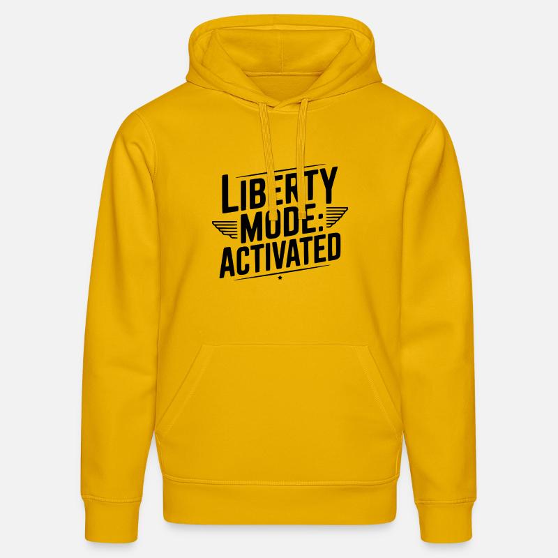 Mode Liberté : Activé - Sweat à capuche bio DRUMMER Stanley/Stella Unisexe - jaune spectre