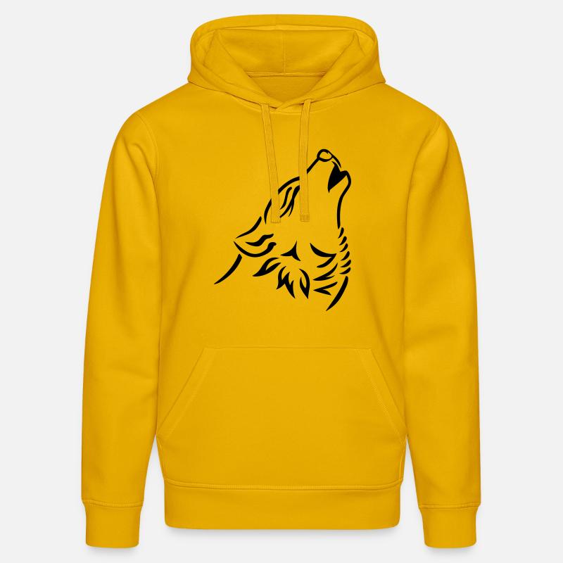 Loup - Sweat à capuche bio DRUMMER Stanley/Stella Unisexe - jaune spectre