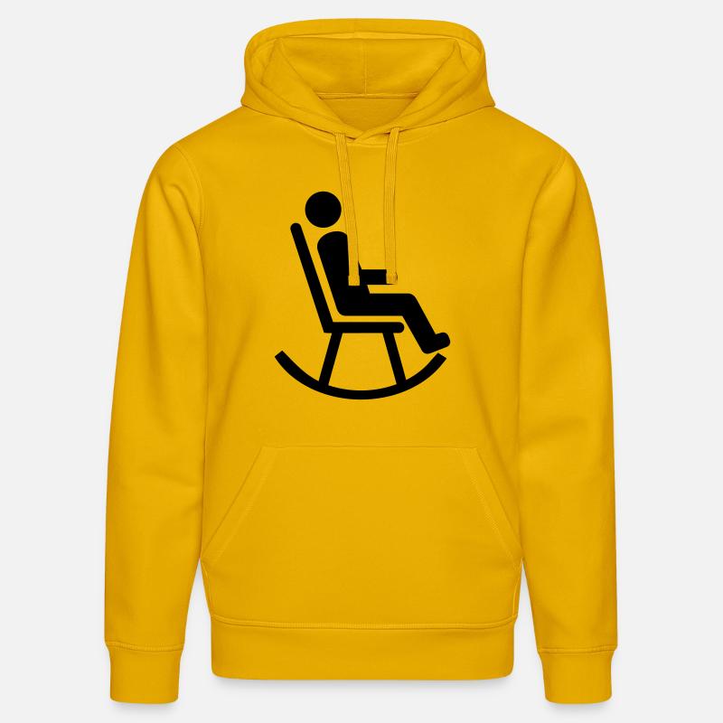 Fauteuil à bascule - Sweat à capuche bio DRUMMER Stanley/Stella Unisexe - jaune spectre