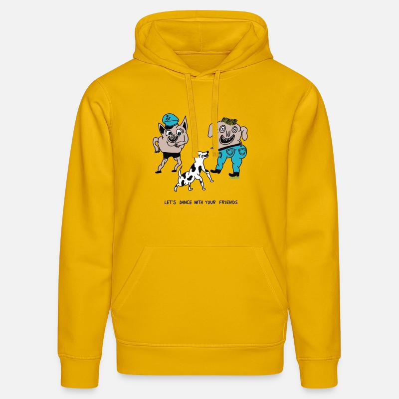 Dansons avec vos amis - Sweat à capuche bio DRUMMER Stanley/Stella Unisexe - jaune spectre