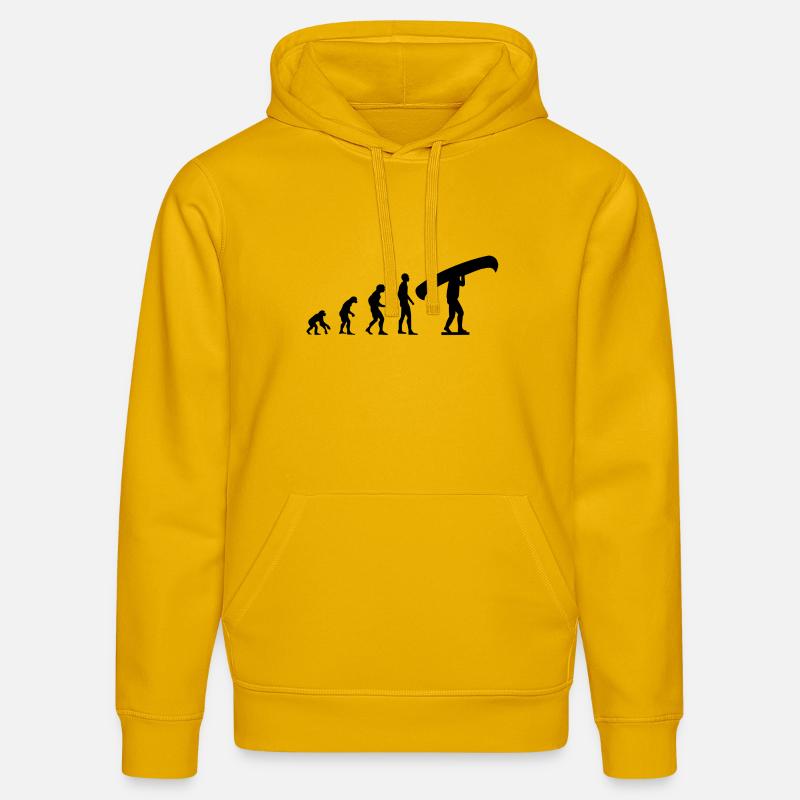 Canoë Evolution - Sweat à capuche bio DRUMMER Stanley/Stella Unisexe - jaune spectre