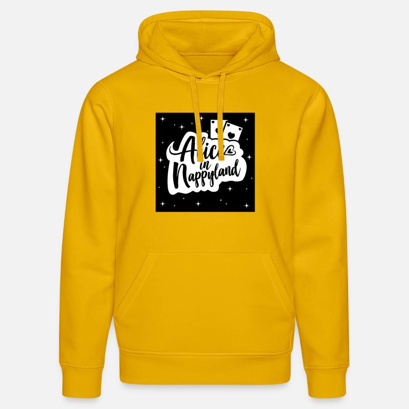 Alice au Nappyland 1 - Sweat à capuche bio DRUMMER Stanley/Stella Unisexe - jaune spectre